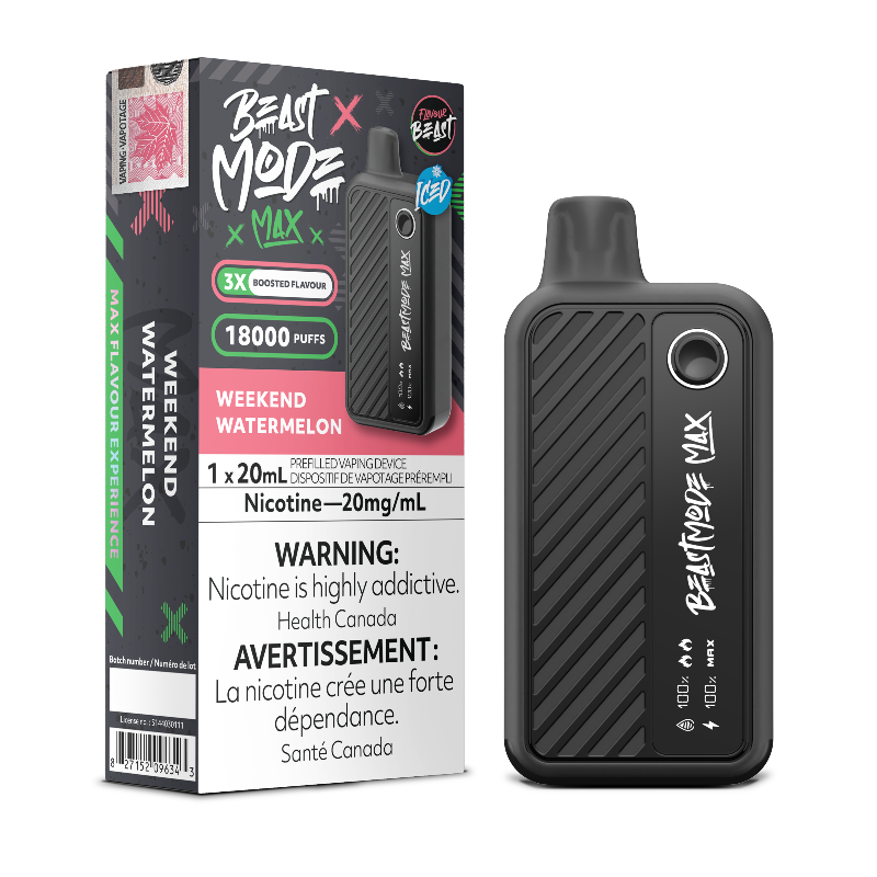 BEAST MODE WEEKEND WATERMELON PREFILLED VAPE DEVICE