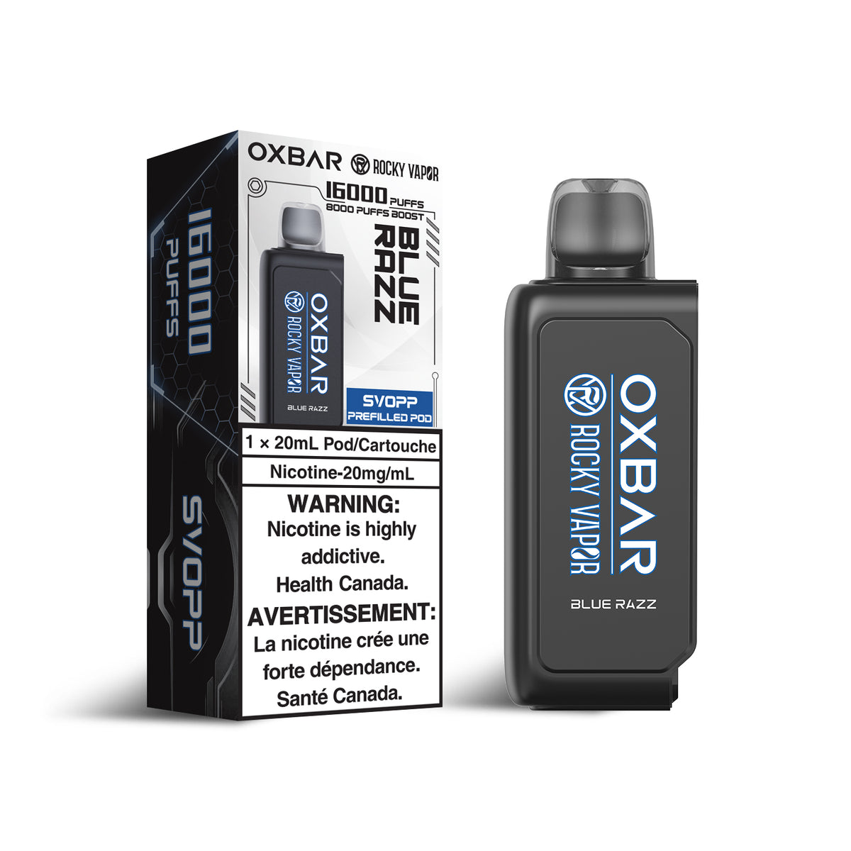 OXBAR SVOPP 16k BLUE RAZZ DISPOSABLE POD