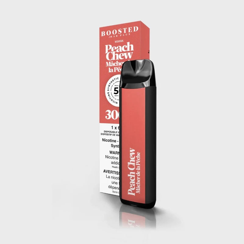BEST RATED FLAVOR ! BOOSTED BAR PLUS PEACH CHEW DISPOSABLE VAPE AT MISTER VAPOR (MR.VAPOR) CANADA