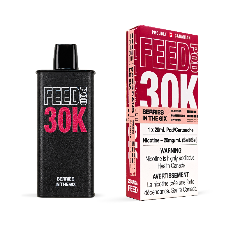 Berries in the 6ix 20MG FEED 30K Prefilled Pod