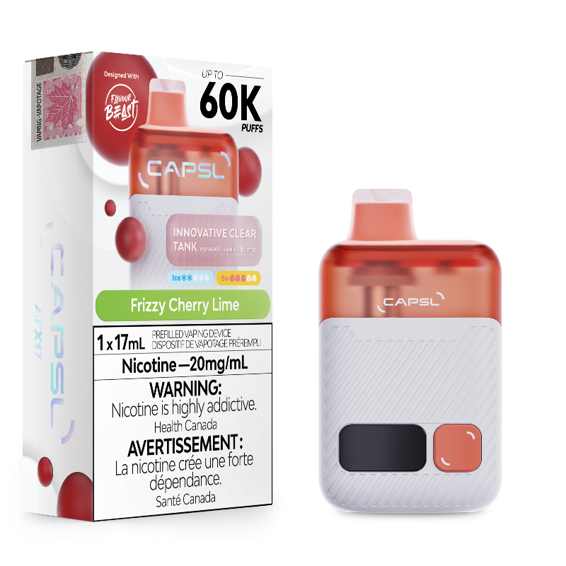 CAPSL 60k Frizzy Cherry Lime Disposable Vape by Flavour Beast