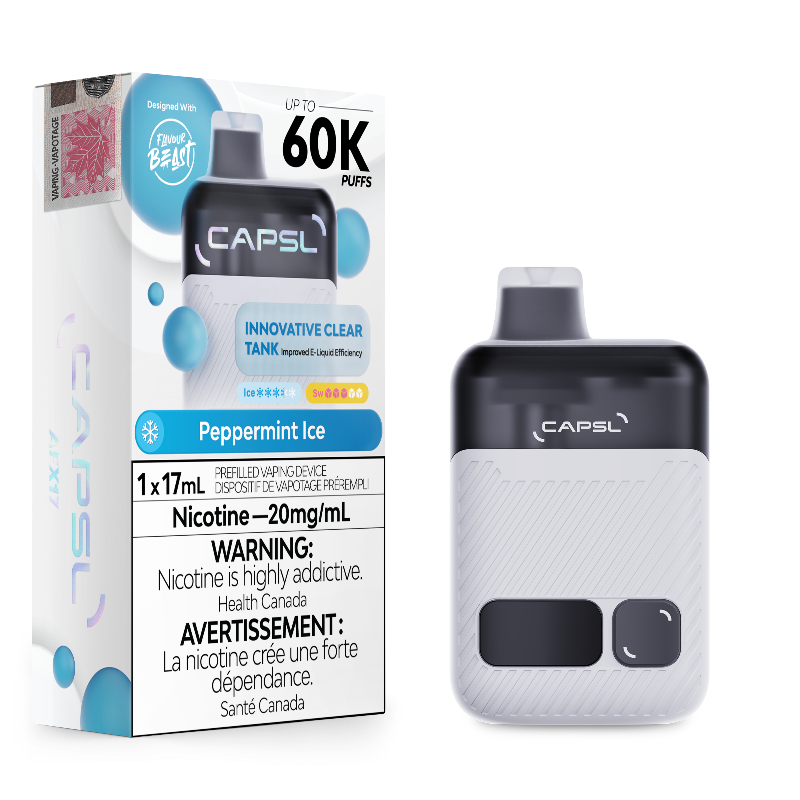 CAPSL 60k Peppermint Ice Disposable Vape by Flavour Beast