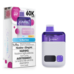 CAPSL 60k S. Blue Razz Disposable Vape by Flavour Beast