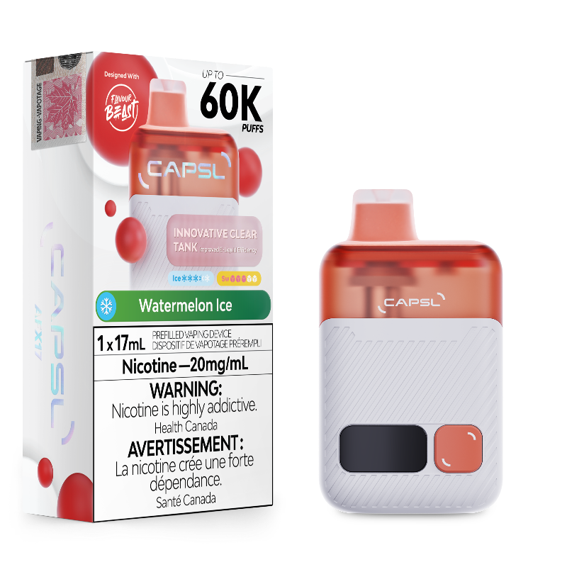 CAPSL 60k Watermelon Ice Disposable Vape by Flavour Beast