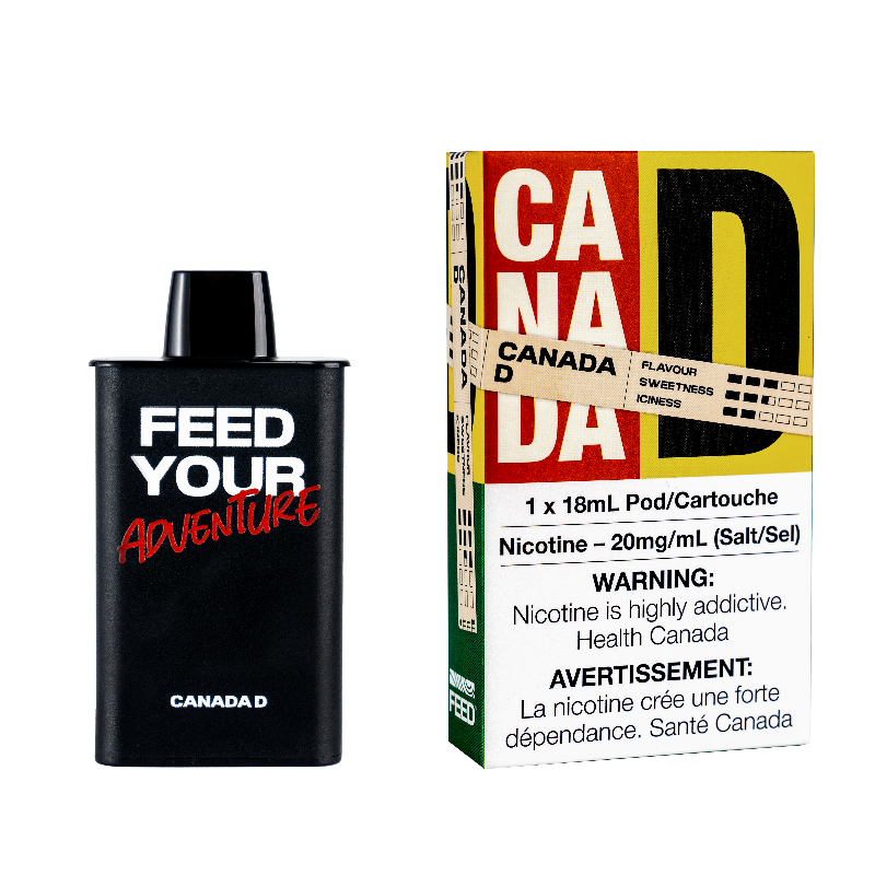 GRAB FEED CANDA D DISPOSABLE POD AT MV QC Mister Vapor GRAB FEED CANDA D DISPOSABLE POD AT MV QC Mister Vapor