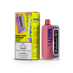 NEW IN ! CHERRY PEACH RASPBERRY NASTY DR20Ki DISPOSABLE VAPE with 20000 puffs and dual mesh coil. Grab it at Mister Vapor.