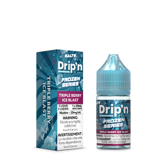 NEW RELEASE! TRIPLE BERRY ICE DRIP'N FROZEN SERIES E-LIQUID - 20mg/mL nicotine strength , 30ml e-liquid and 40vg/60pg ratio.Buy now at MV 