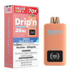 Peach Blue Razz Ice Drip'n 70k Value Series Disposable Vape