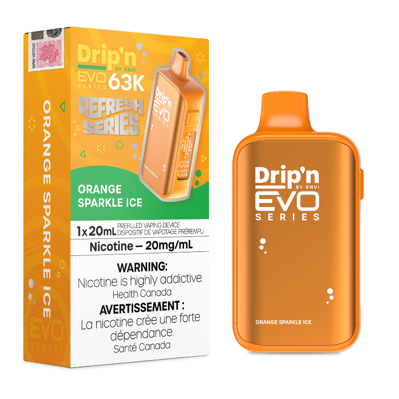 Drip'n Evo 63K by Envi Disposable Vape - Orange Sparkle Ice