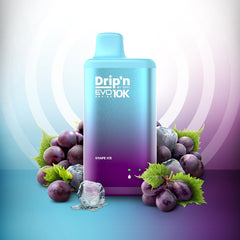 NEW RELEASE DRIP'N EVO 10K GRAPE ICE DISPOSABLE VAPE BY ENVI AT MISTER VAPOR QUEBEC