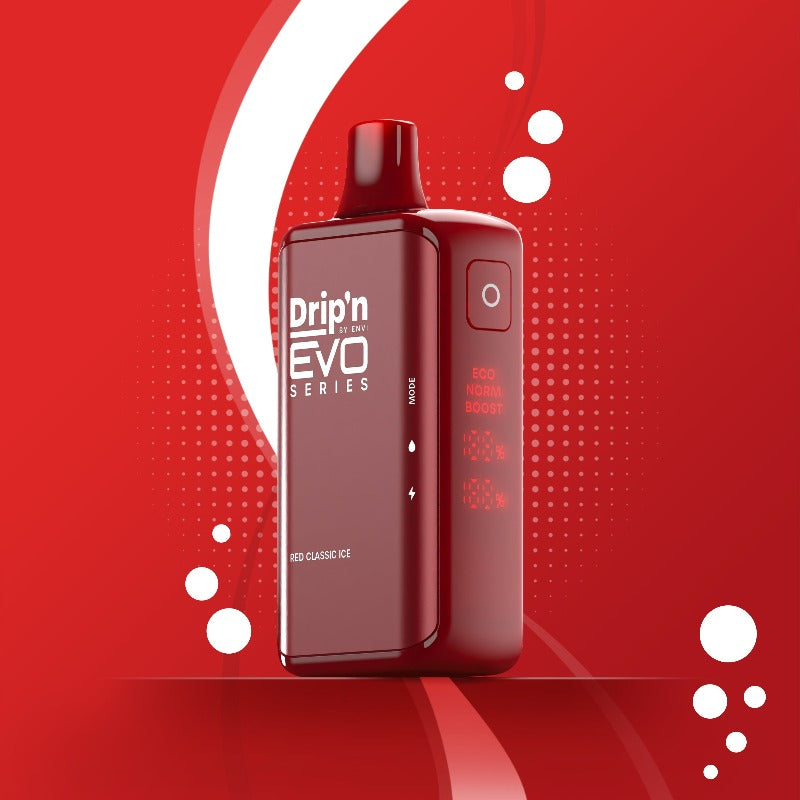 BUY DRIP'N EVO 28K RED CLASSIC ICE DISPOSABLE VAPE AT MV BC Mister Vapor BUY DRIP'N EVO 28K RED CLASSIC ICE DISPOSABLE VAPE AT MV BC Mister Vapor