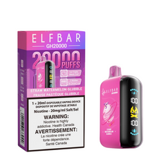 AVAILABLE ELF BAR STRAWBERRY WATERMELON GLUBBLE GK20k DISPOSABLE VAPE A playful blend of ripe strawberries and juicy watermelon, bursting with a nostalgic bubble gum flavour. Explore Elf Bar ground breaking new product, the Elf Bar GH20k. 