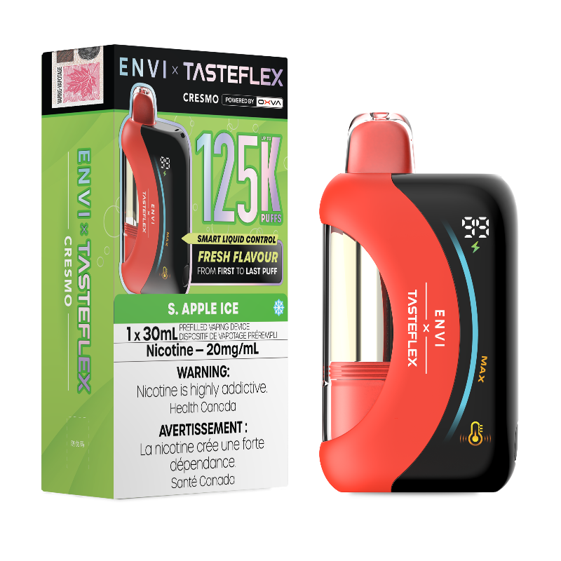 Envi x Tasteflex Cresmo 125k Disposable Vape - S.Apple Ice