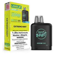 EXTREME MINT ICED LEVEL X BOOST POD G2 BOOST PODS ADJUSTABLE MODE VAPE