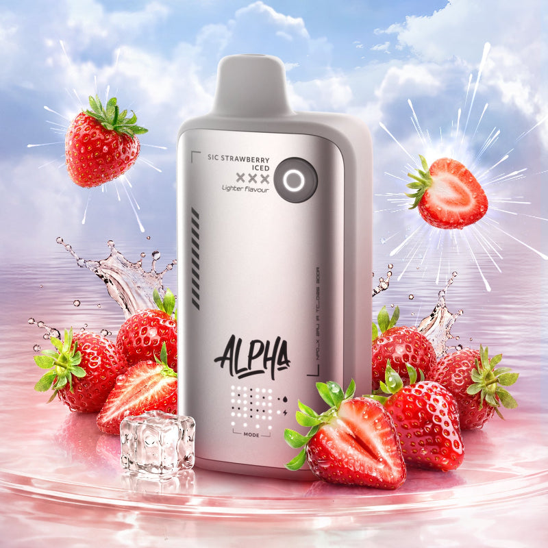 Flavour Beast Alpha Lite Series 80K Disposable Vape - Sic Strawberry Iced, 30mL