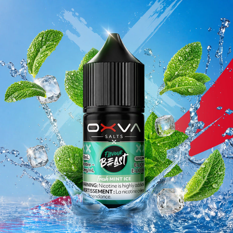 Flavour Beast x Oxva Nicotine Salts E-liquid - Fresh Mint Ice