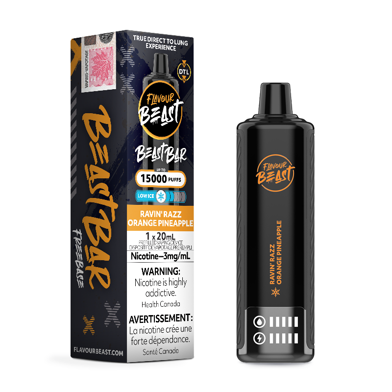 Beast Bar Razz Orange Pineapple Ice