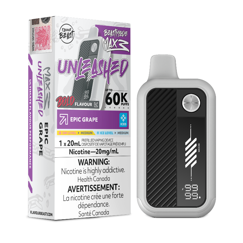 Flavour Beast - Beast Mode Max 3 60k Epic Grape Iced Disposable Vape