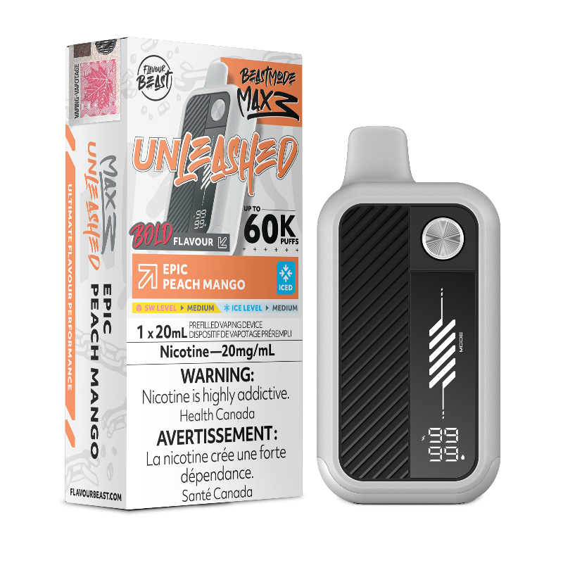 Flavour Beast - Beast Mode Max 3 60k Epic Peach Mango Iced Disposable Vape