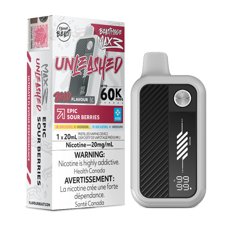 Flavour Beast - Beast Mode Max 3 60k Epic Sour Berries Iced Disposable Vape