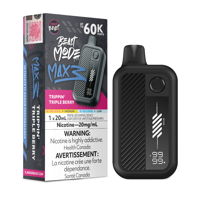 Flavour Beast - Beast Mode Max 3 60k Trippin Triple Berry Disposable Vape