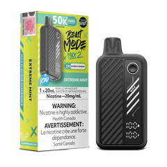 EXTREME MINT ICED BEAST MODE MAX 2 BY FLAVOUR BEAST with 50000 puffs , adjustable modes and 850 mah rechargeable battery. Buy now at Mister Vapor.