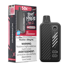 SIC STRAWBERRY ICED BEAST MODE MAX 2 BY FLAVOUR BEAST with 50000 puffs , adjustable modes and 850 mah rechargeable battery. Buy now at Mister Vapor.