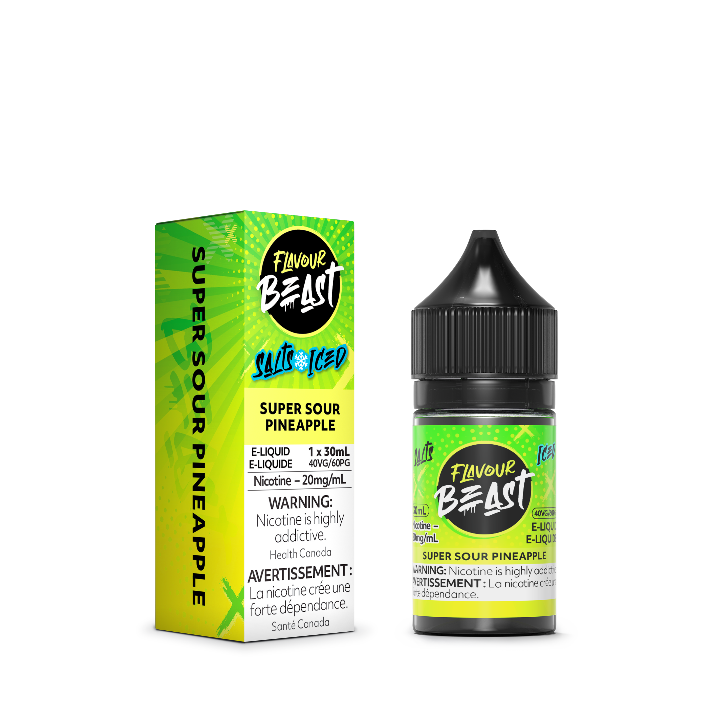 Experience tangy pineapple with an icy twist in Flavour Beast Super Sour Pineapple Iced e-liquid. Refreshing, bold, and full of tropical flavour!