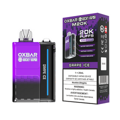 BUY NOW OXBAR M20K GRAPE ICE DISPOSABLE VAPE AT MISTER VAPOR ALBERTA