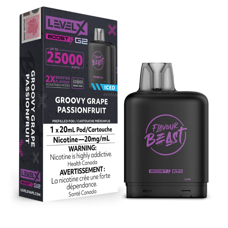 1 NIVEAU X GROOVY RAISIN PASSIONFRUIT GLAC BOOST SAVEUR BEAST PODS MV Mister Vapor 1 NIVEAU X GROOVY RAISIN PASSIONFRUIT GLAC BOOST SAVEUR BEAST PODS MV Mister Vapor