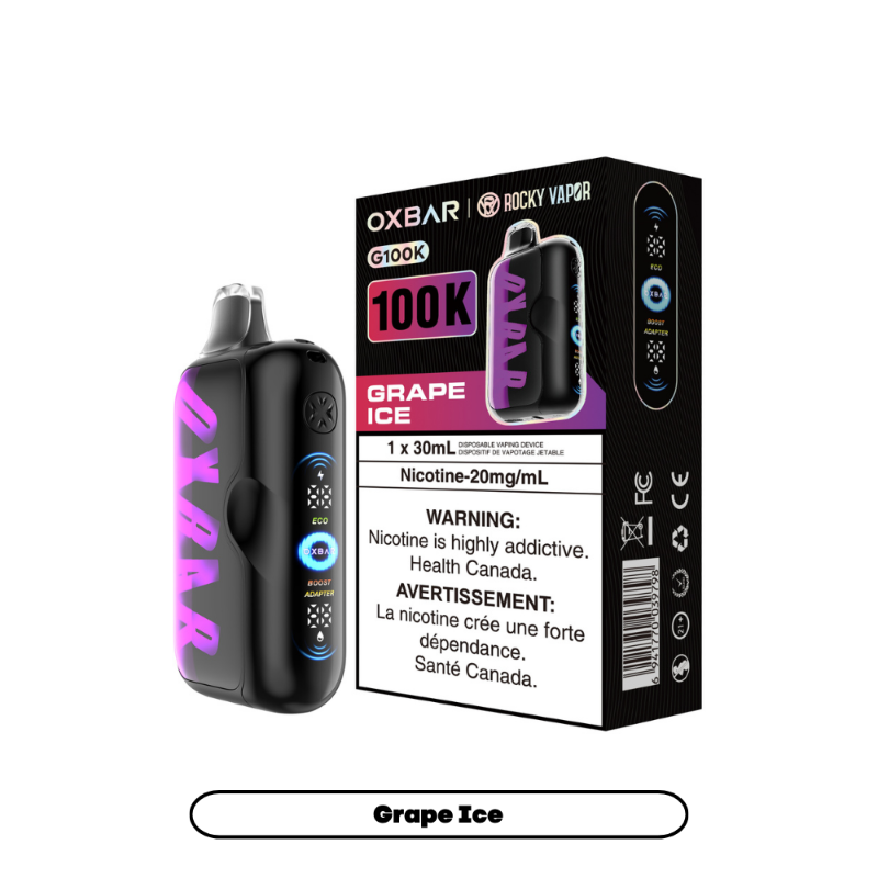 Oxbar G100k Disposable Vape - Grape Ice