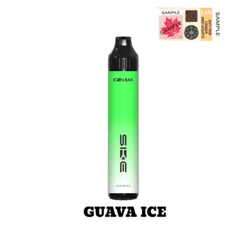 Guava Ice: The prominent flavor of ripe guava provides a juicy and luscious sensation on the palate, reminiscent of biting into a perfectly ripened guava fruit. The addition of an icy menthol element enhances the overall experience, imparting a crisp and invigorating chill that complements the natural sweetness of guava.  Introducing the new Icon Bar! The Icon Bar provides up to 2000 Puffs of a synthetic 50 nicotine blend that gives you the strong hit you've been craving. 