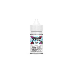 GRAPE ICE SALT BY ICED UP Icy grape blend 50% VG 50% PG Iced Up Salt is NOT intended for use in Sub-Ohm Tank systems.Iced Up Salt E-Liquid is intended for small pod systems.