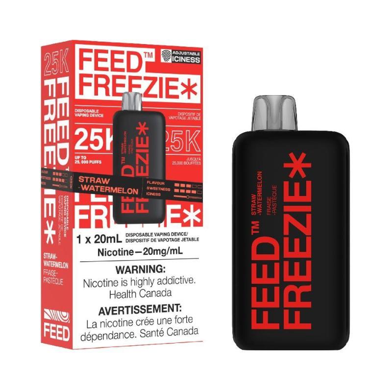 BUY FEED FREEZIE STRAW WATERMELON DISPOSABLE (25000 PUFFs) AT MV QC