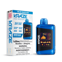 Kraze HD Mega Blue Razz Ice (20K Puffs) Disposable Vape - DISPOSABLE - Mister Vapor
