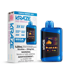 1. KRAZE HD MEGA TRIPLE BERRY IC (20k PUFFs) DISPOSABLE VAPE AT A VAPE SHOP NEAR ME WITH SAME-DAY DELIVERYE