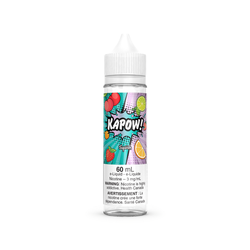 SQUISH BY KAPOW Experience the exhilarating zest of SQUISH BY KAPOW SALT, showcasing the essence of a tempting sour gummy treat meticulously created using the highest quality premium components. 