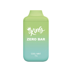 King Zero Bar Cool Mint Nicotine Free Disposable Vape 6000 Puffs - DISPOSABLE - Mister Vapor