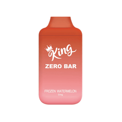 King Zero Bar Frozen Watermelon Nicotine Free Disposable Vape 6000 Puffs - DISPOSABLE - Mister Vapor