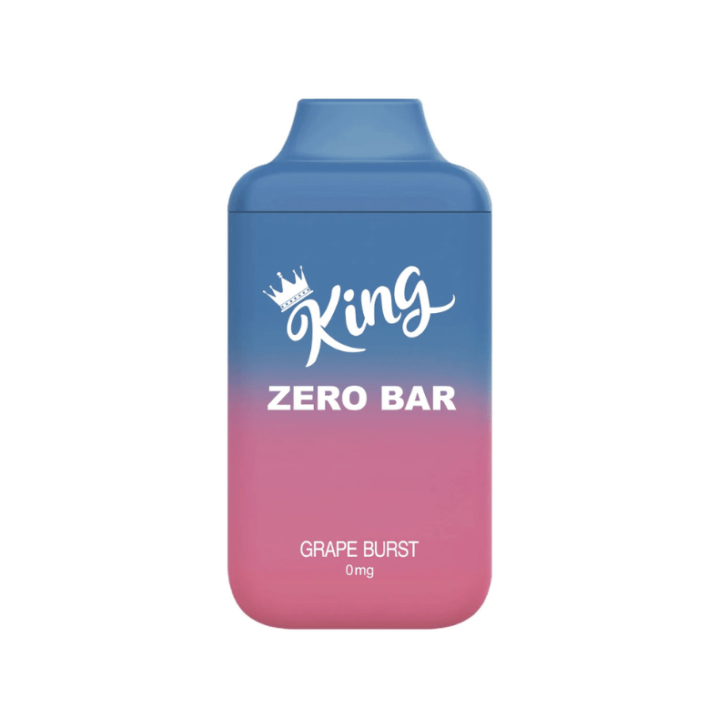 King Zero Bar Grape Burst Nicotine Free Disposable Vape 6000 Puffs - DISPOSABLE - Mister Vapor