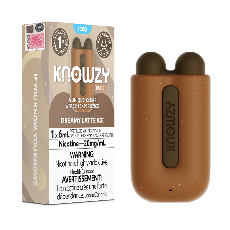 BUY KNOWZY DUO6 DREAMY LATTE  @ Mister Vapor ON, QC, PEI, NS, Canada