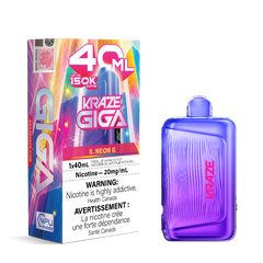 Kraze Giga 150k - S. Neon G Disposable Vape - DISPOSABLE - Mister Vapor