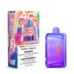 Kraze Giga 150k - S. Watermelon G Disposable Vape - DISPOSABLE - Mister Vapor