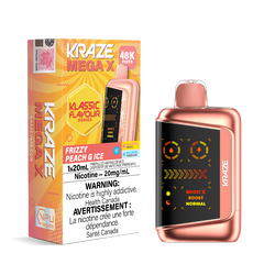 Kraze Mega X 48K - Frizzy Peach G Ice Disposable Vape