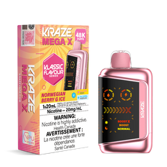 Kraze Mega X 48K - Norwegian Berry G Ice Disposable Vape