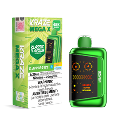 Kraze Mega X 48K - S. Apple G Ice Disposable Vape
