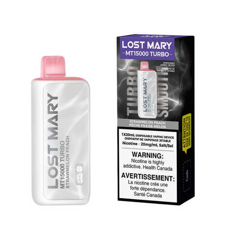 LOST MARY MT15000 TURBO STRAWMELON PEACH DISPOSABLE VAPE SAMEDAY DELIVERY