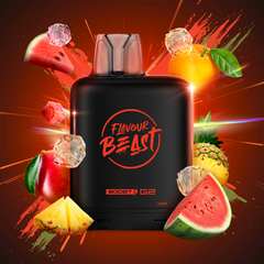 WOKE WATERMELON TROPICA ICED Level X Boost Pods offer a tropical watermelon blast with an icy finish, delivering up to 15,000 puffs with bold, intensified flavour.