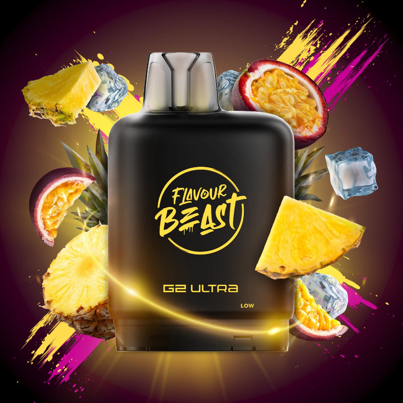 Level X G2 Ultra Flavour Beast Pods - Pineapple Passionfruit Iced, 50K Puffs