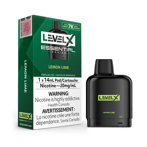 ESSENTIAL SERIES LEMON LIME LEVEL X Lively lemons and zesty limes unite in a vibrant citrus harmony, creating a product that is not only revitalizing but also incredibly refreshing.
